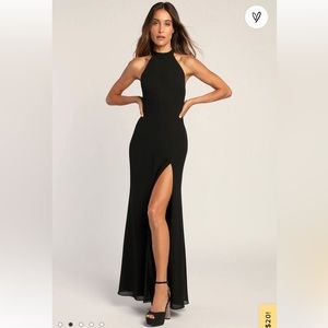 Lulu's Black Maxi Dress